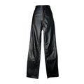 AG Adriano Goldschmied Alexxis Straight – Black Faux Leather Trousers, 26 – pre-loved
