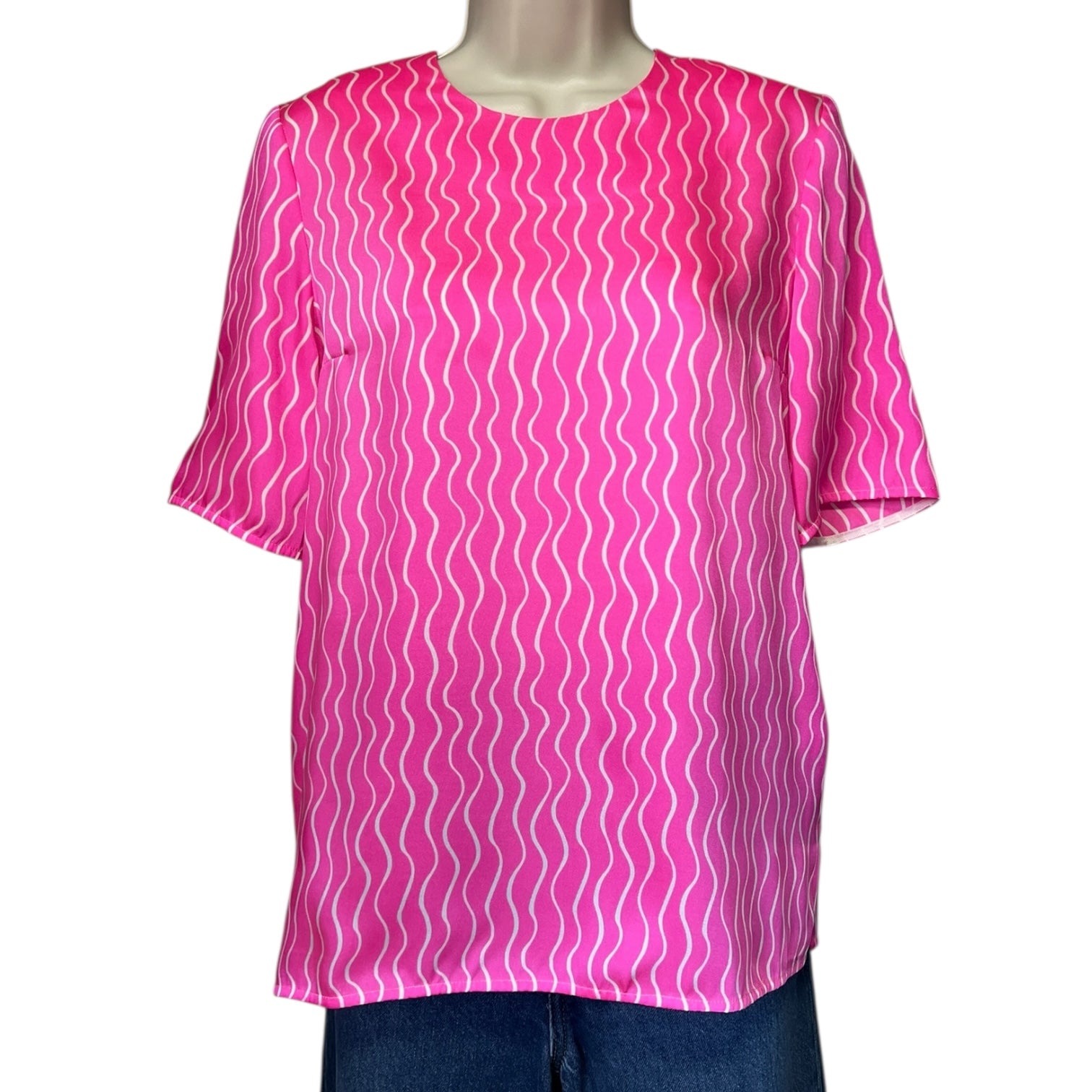 Victoria Beckham Pleated Back Blouse – UK8