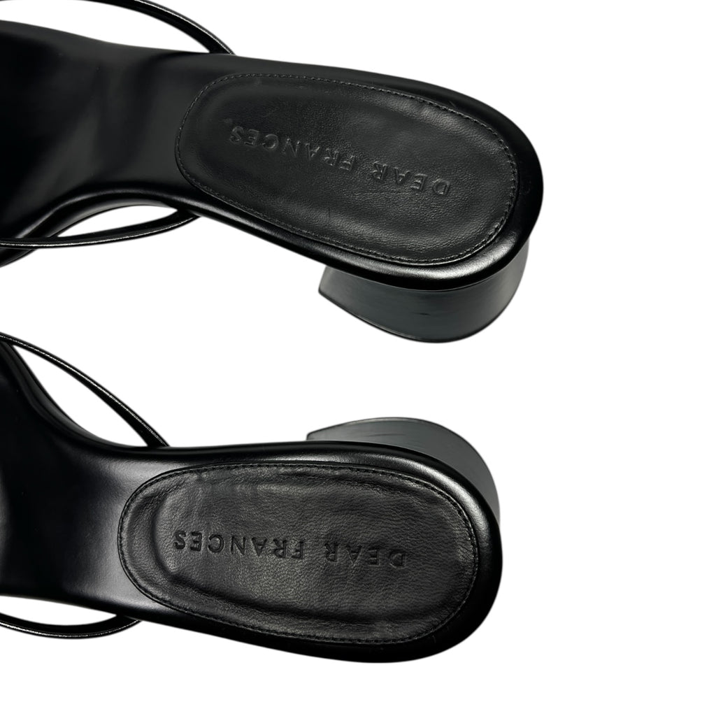 Dear Frances Patti Slide Sandal – Black, EU 39