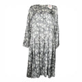 Shrimps Silk Pleated Face Print Dress – UK8 – pre-loved