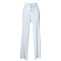 Dion Lee Ribbed Lace-Up Knit Crop Trousers – Light Blue, S – pre-loved