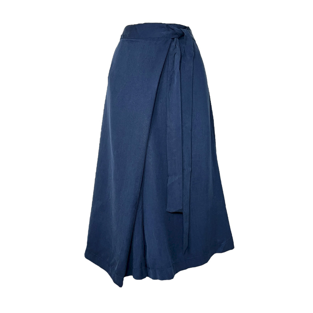 Kobi Halperin Capri Wide-Leg Wrap Shorts – High-Rise Long Culottes, US8 (UK12)