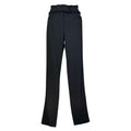 Dolce & Gabbana Black Ruffle Waist Trousers – Slim Fit, IT42 (UK10)