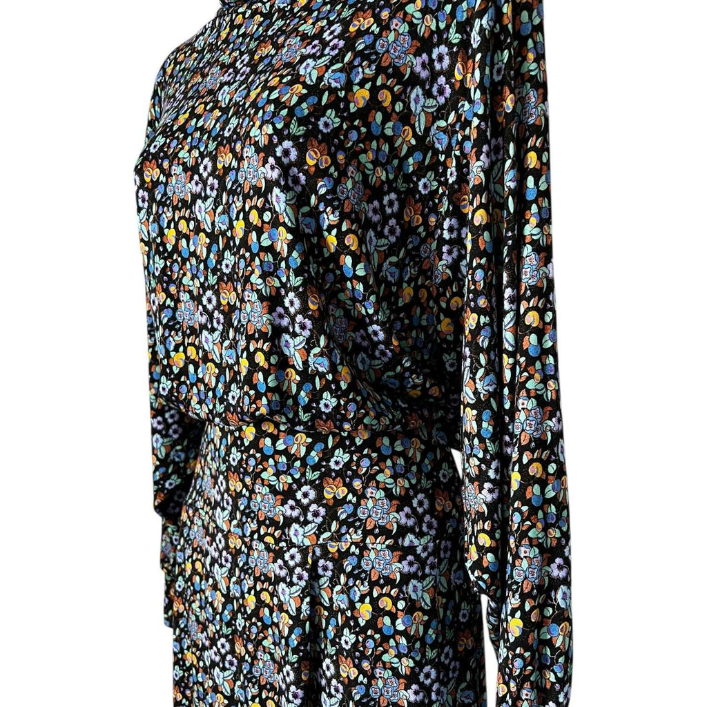 Rixo Marina Stretch Jersey Turtleneck Midi Dress – UK12 / M – pre-loved