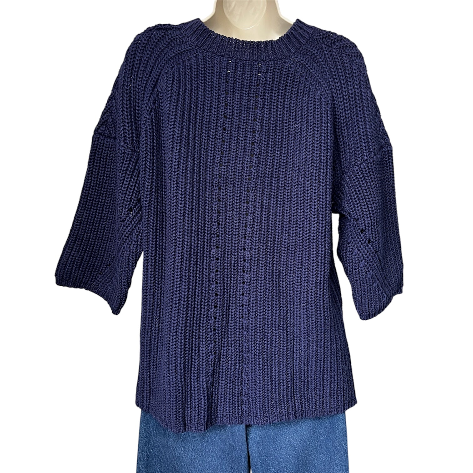 By Malene Birger Chunky Knit Linen-Cotton Jumper – XS
