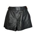 Coach Black Lamb Leather Mini Shorts – US2 (UK6) – pre-loved