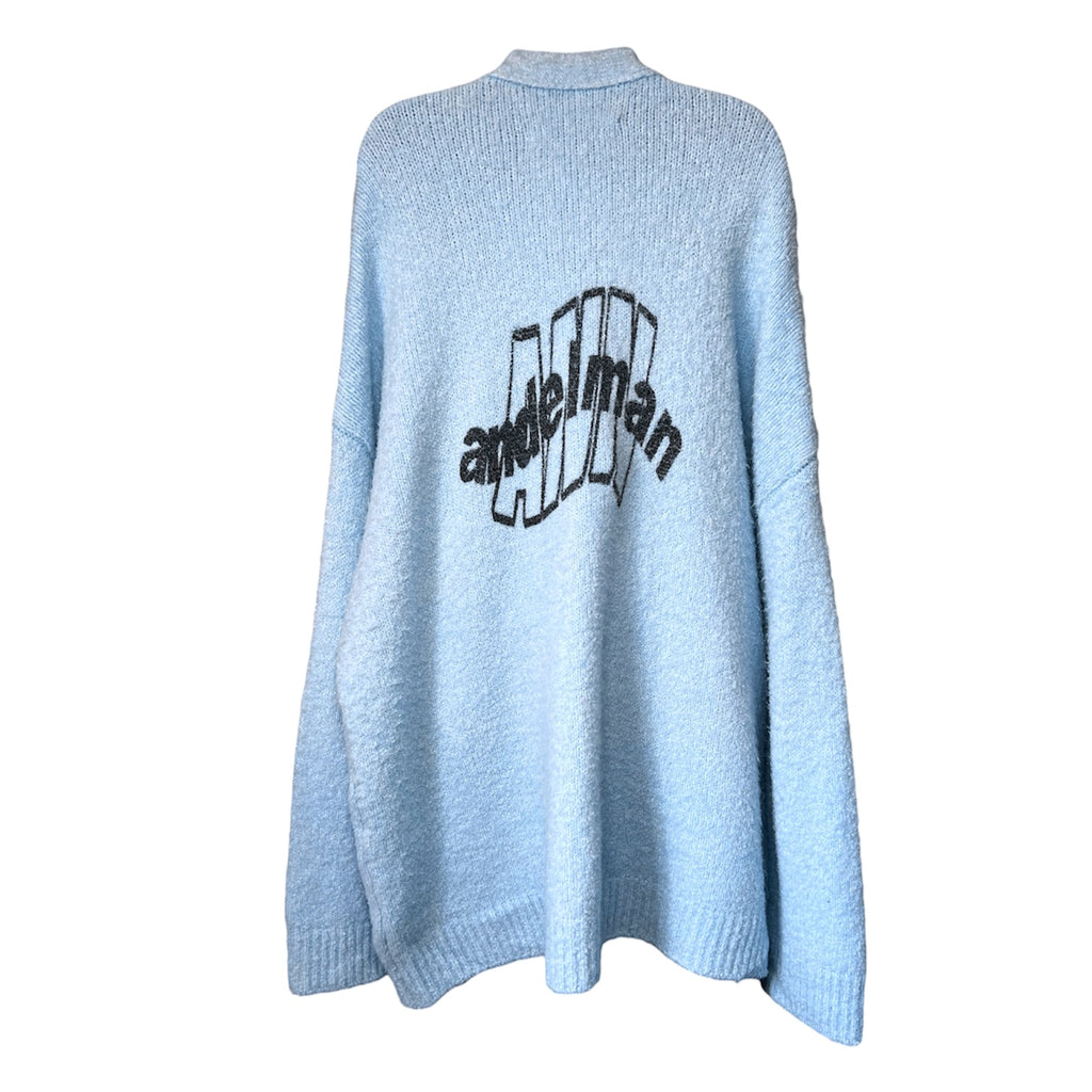Ann Andelman Oversized Wool & Alpaca Blend V-Neck Cardigan – FR38 – pre-loved
