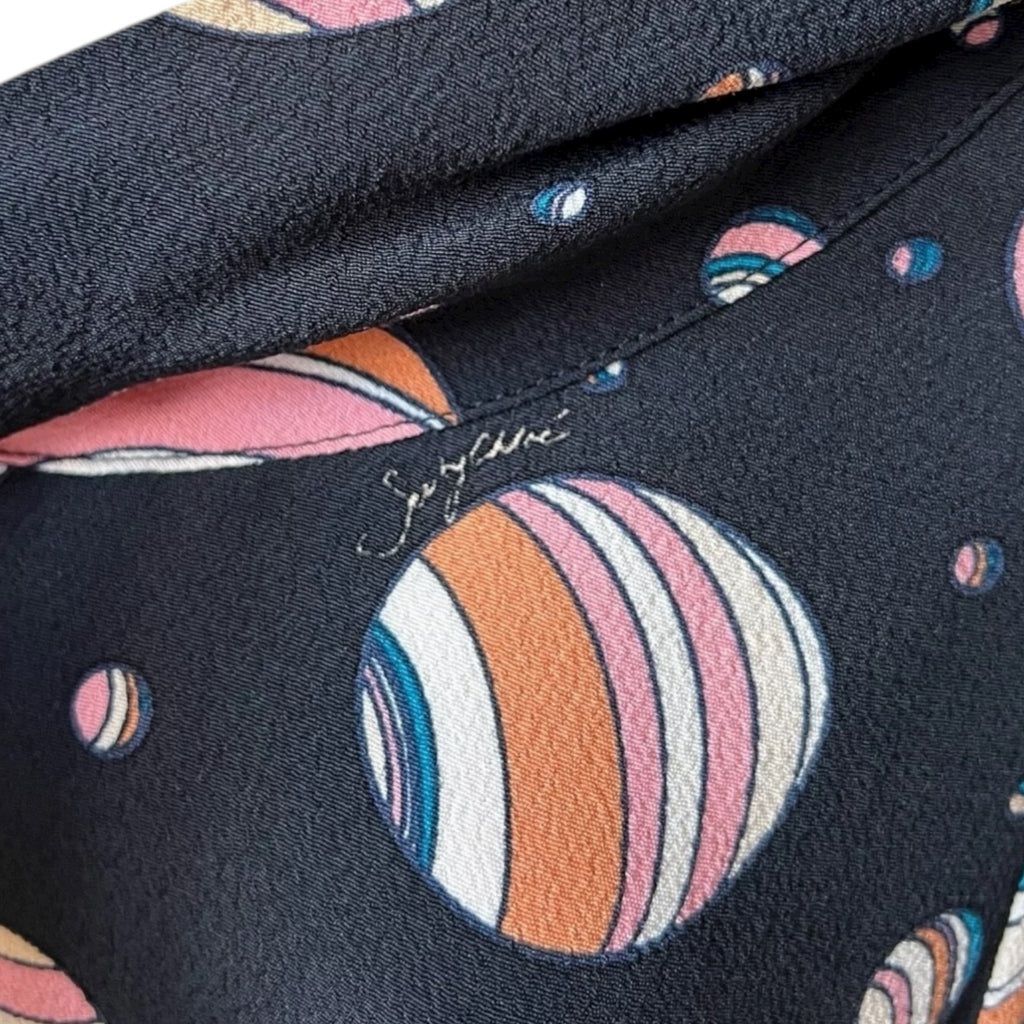 See By Chloé Planet Print Blouse – Celestial Long Sleeve Top, UK8 – pre-loved
