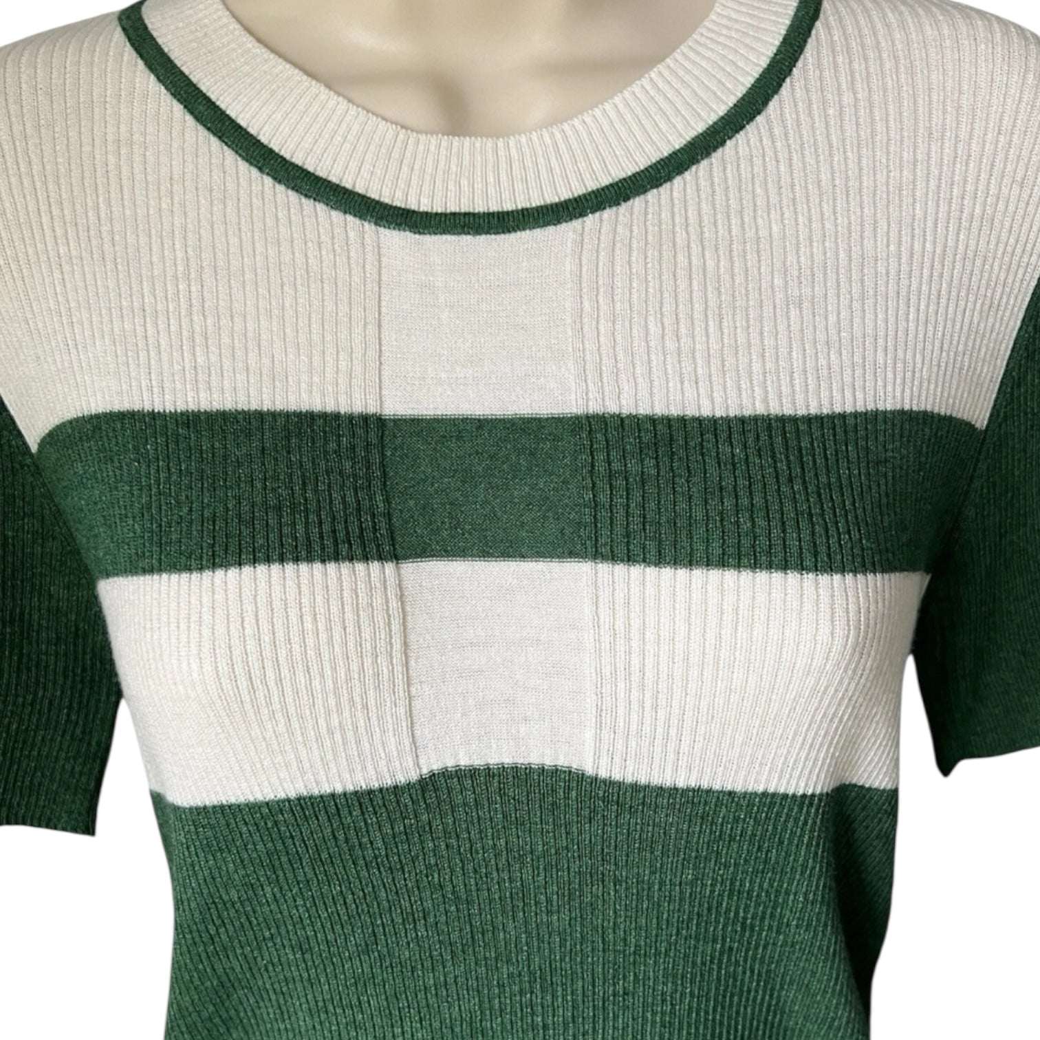 Rodier Ribbed Knit Polo T-Shirt – FR40 (UK12)