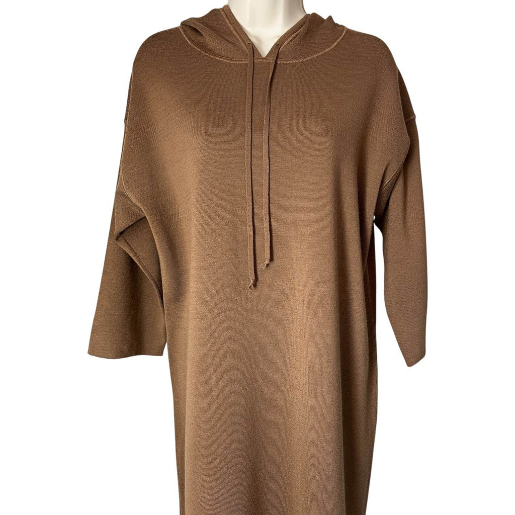 MaxMara Wool Hooded Midi Lounge Dress – S – pre-loved