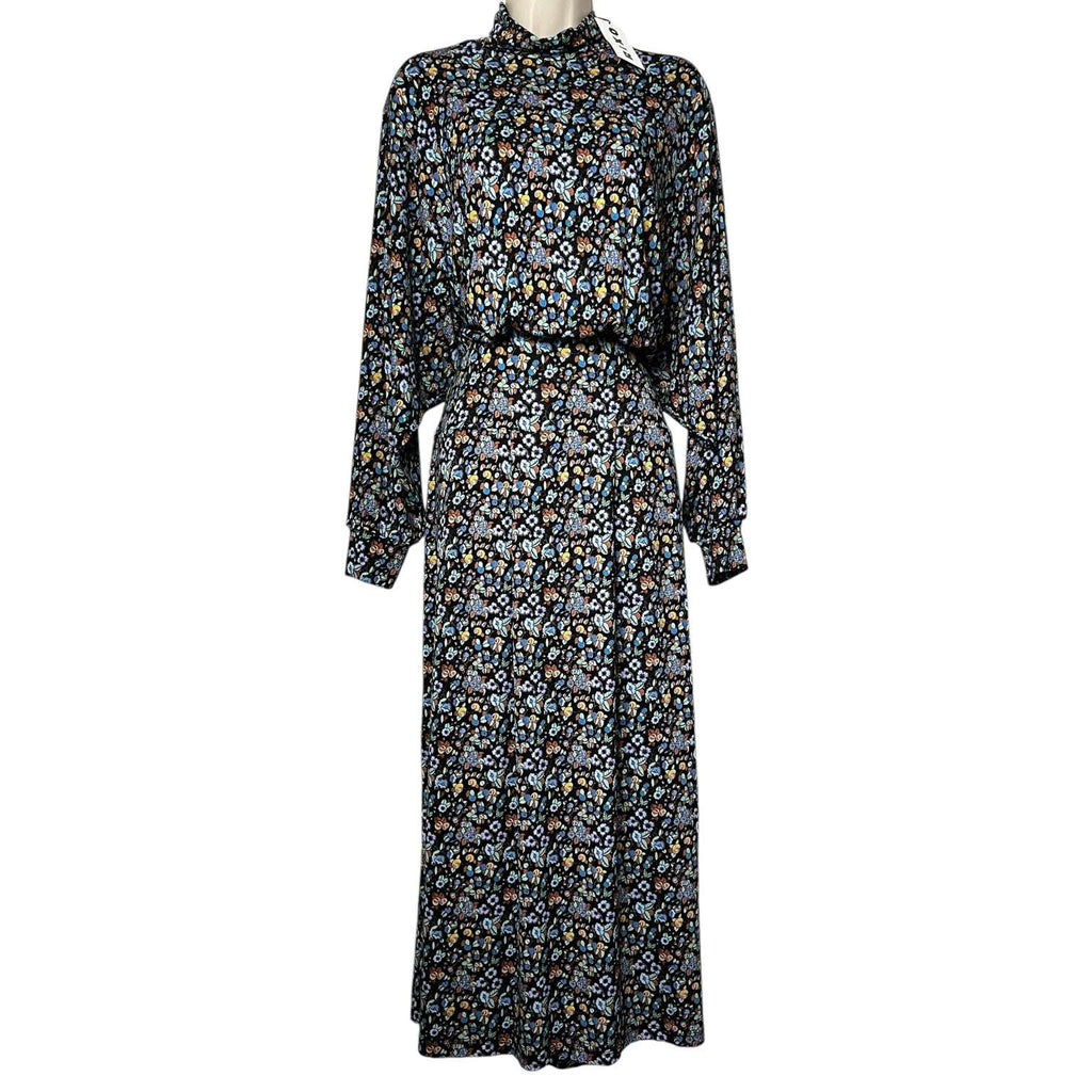 Rixo Marina Stretch Jersey Turtleneck Midi Dress – UK12 / M – pre-loved