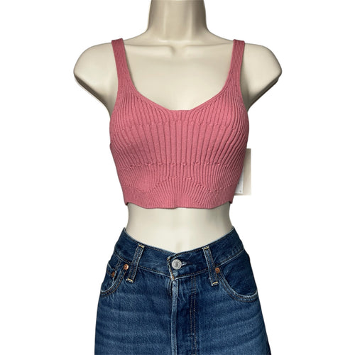 AERON Ceylon Ribbed Knit Cropped Tank Top – S – pre-loved
