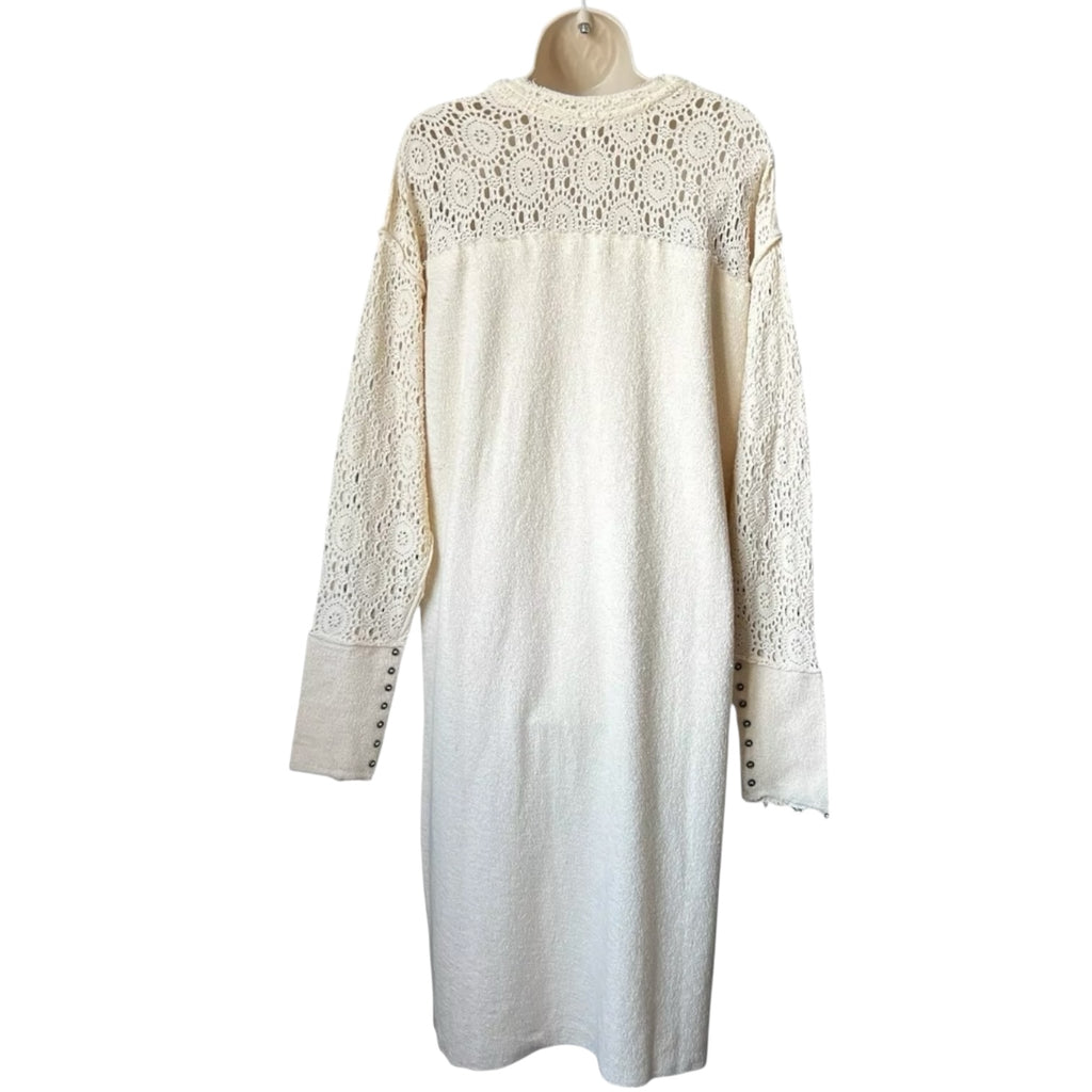Free People Crochet Lace Duster Cardigan - S – pre-loved