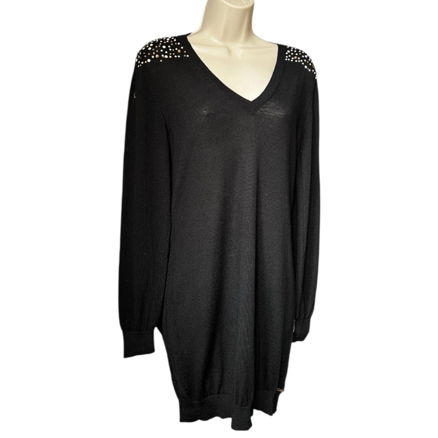 Vintage John Galliano Wool Knit Jumper Dress – Embellished, M – pre-loved