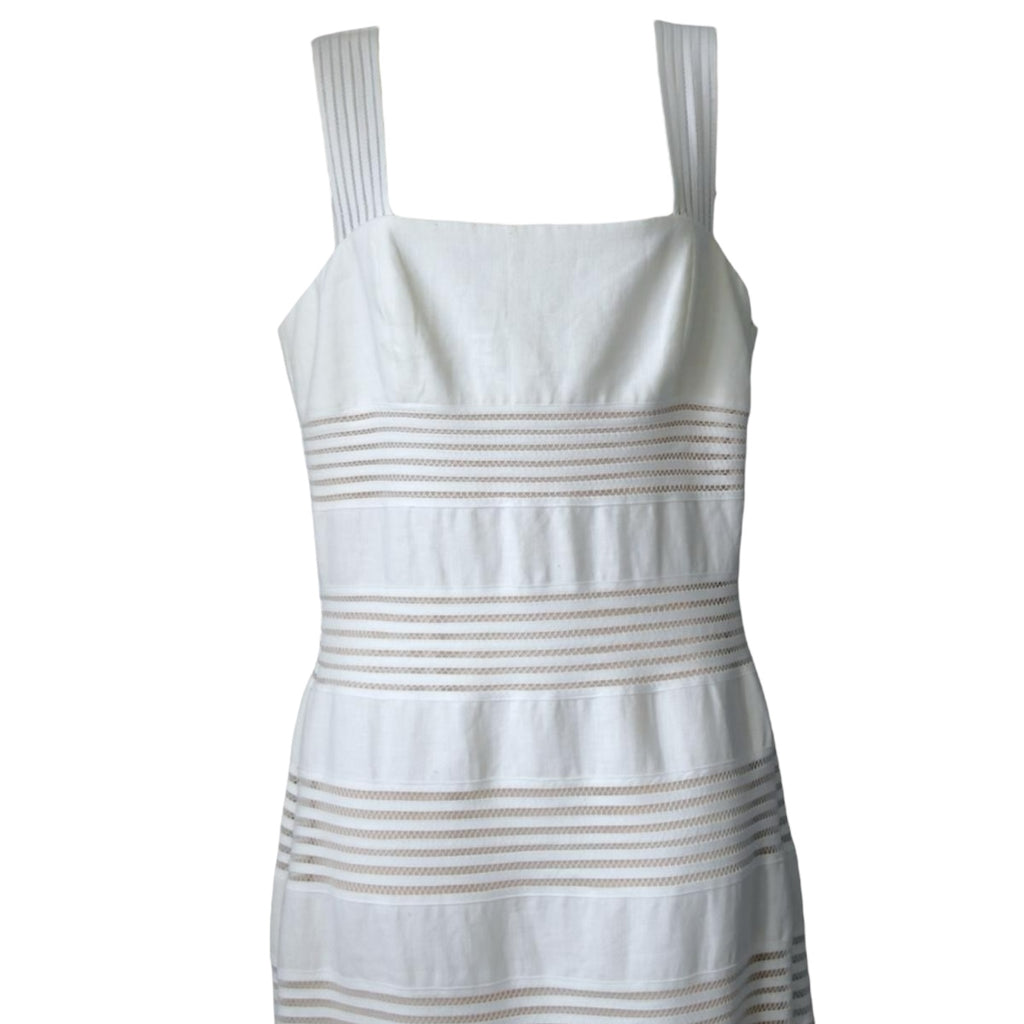 Zimmermann The Corsage Linen Orchid Belt Midi Dress – Sz2 (UK12) – pre-loved