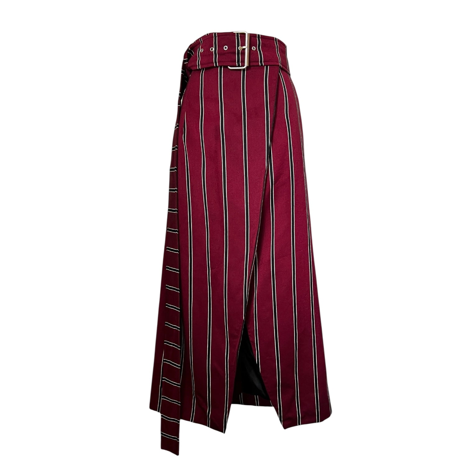 Solace London Wrap Wool Midi Skirt – UK8 – pre-loved