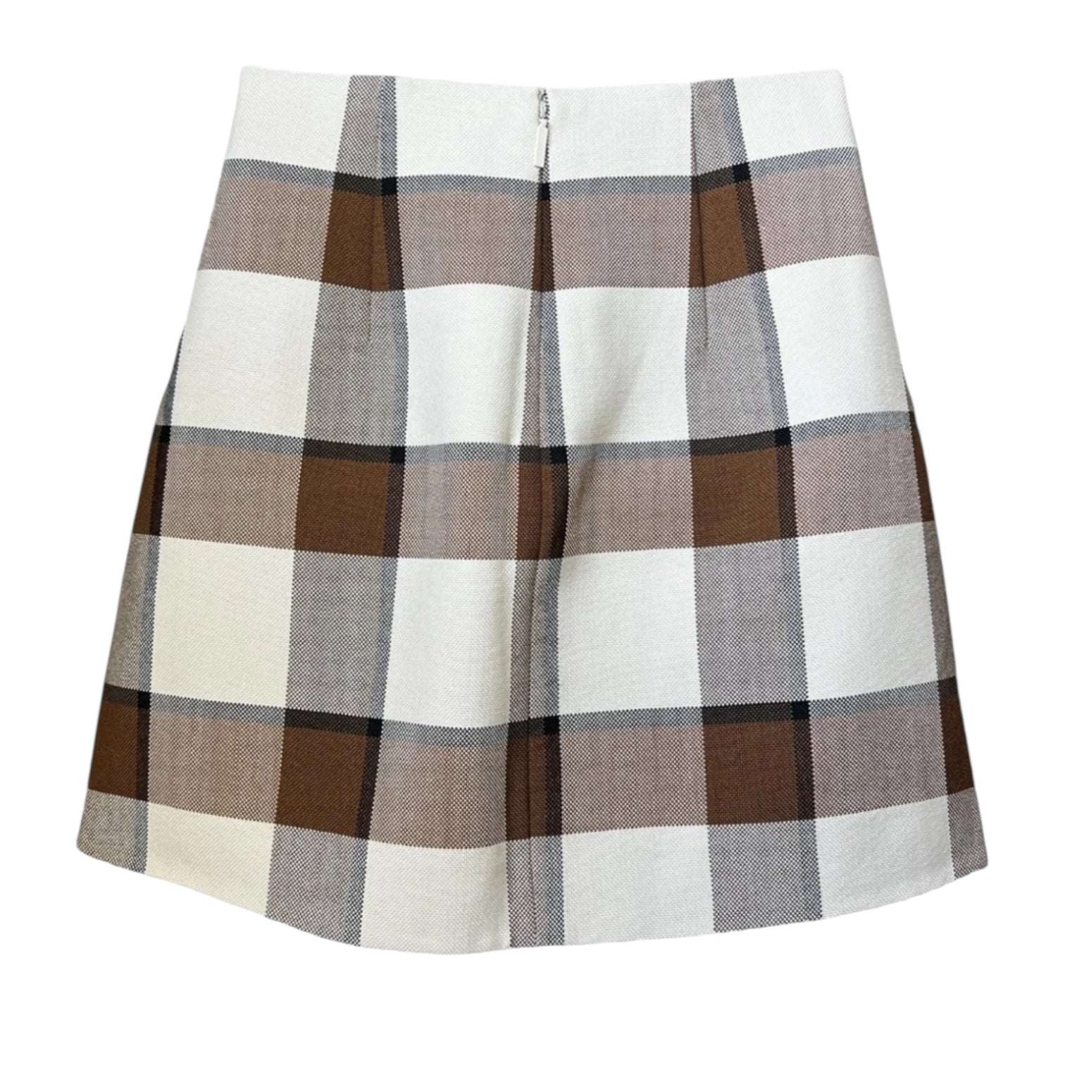 Tibi Dylan Wool Plaid Mini Skirt – US2 (UK6) – pre-loved