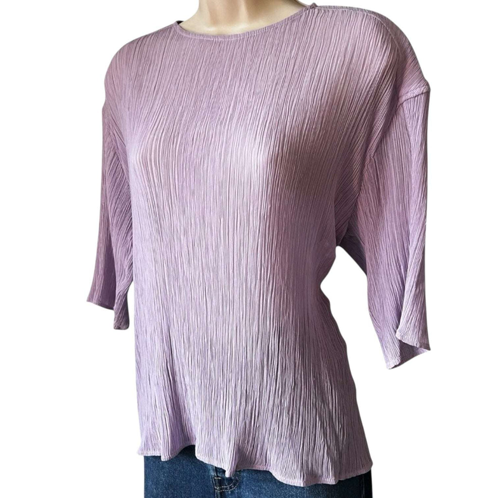 Nina Ricci Sheer Pleated Silk Top – FR36 – pre-loved