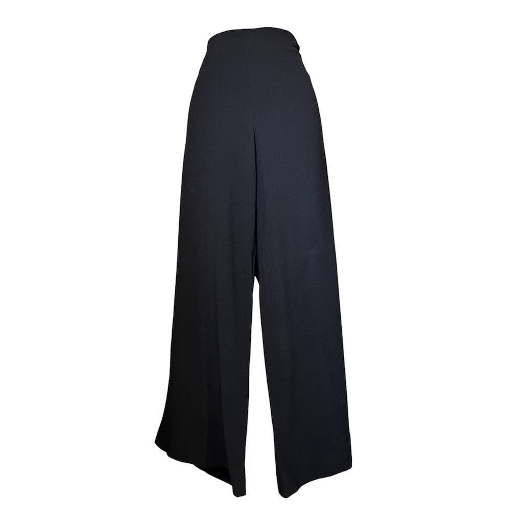 Theory Terena B Rosina Crepe Wide-Leg Cropped Trousers – US8