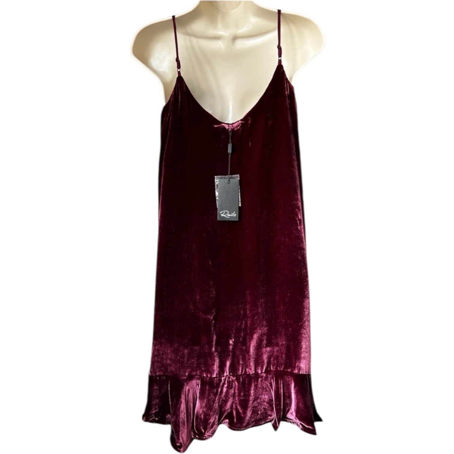 Rails Mini Velvet Slip Dress – XS – pre-loved