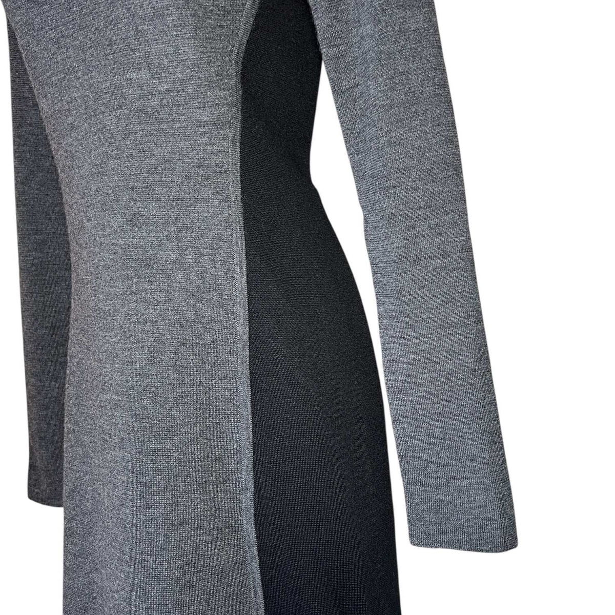 Theory Wool Knit Long Sleeve Mini Dress – L – pre-loved