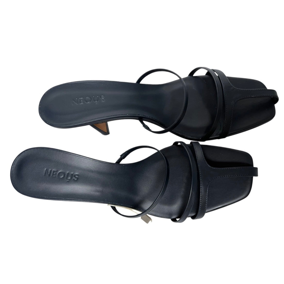 Neous Minimalist Strappy Heeled Sandals – Navy Blue, EU 39