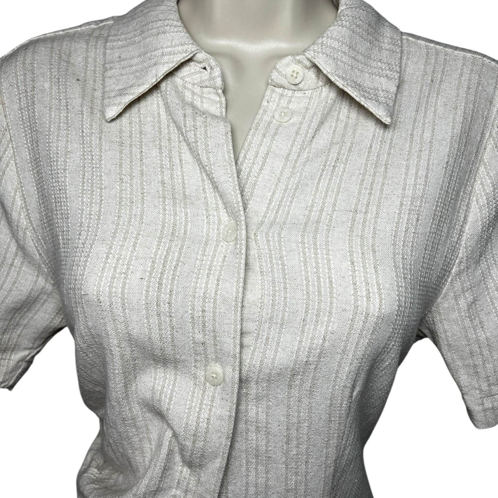 Holzweiler Tuva Asymmetric Linen Shirt – XS – pre-loved