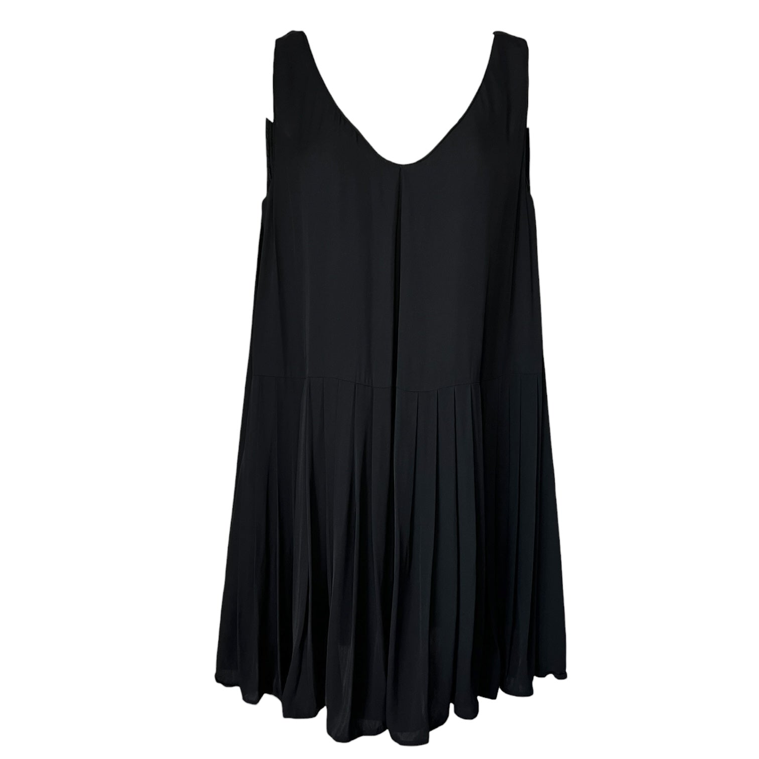 Prada Little Black Pleated Swing Dress – IT40S (UK8 Petite)