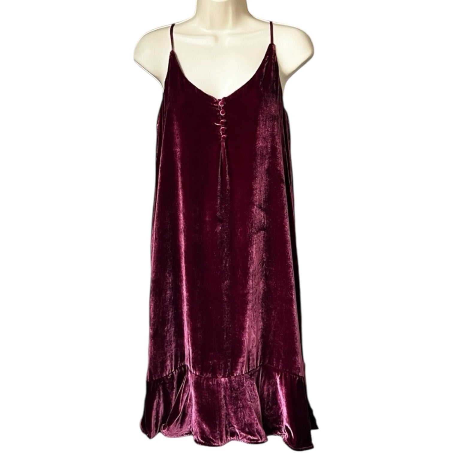 Rails Mini Velvet Slip Dress – XS – pre-loved