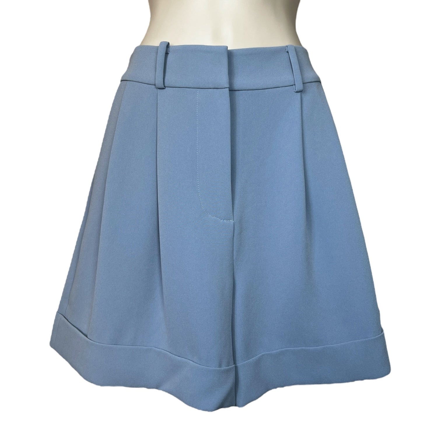 Diane Von Furstenberg High Waisted Crepe Pleated Classic Shorts - US4 (UK8)