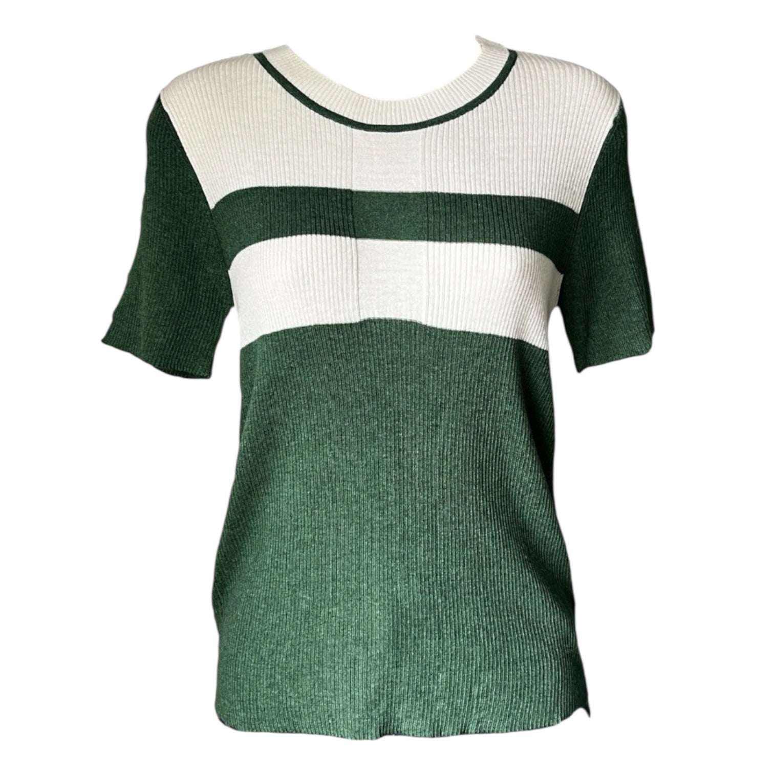 Rodier Ribbed Knit Polo T-Shirt – FR40 (UK12)