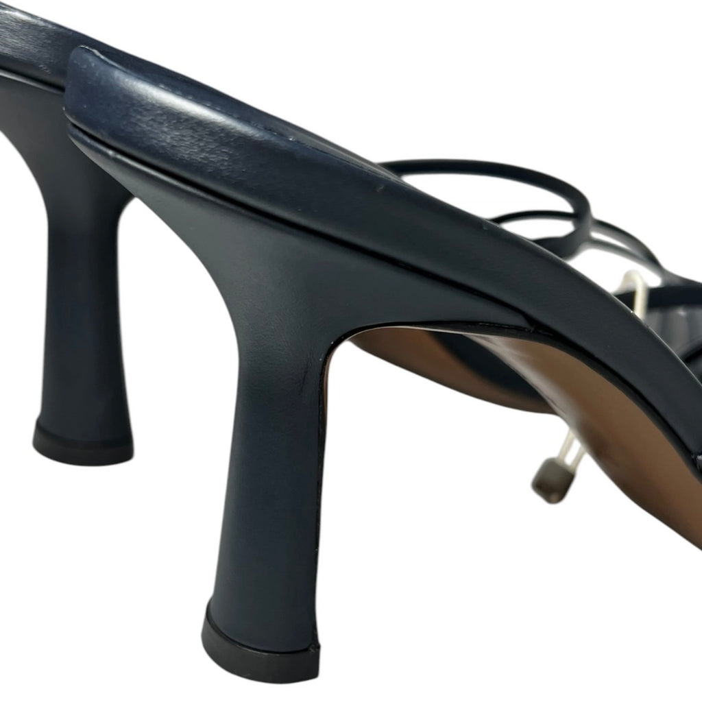 Neous Minimalist Strappy Heeled Sandals – Navy Blue, EU 39
