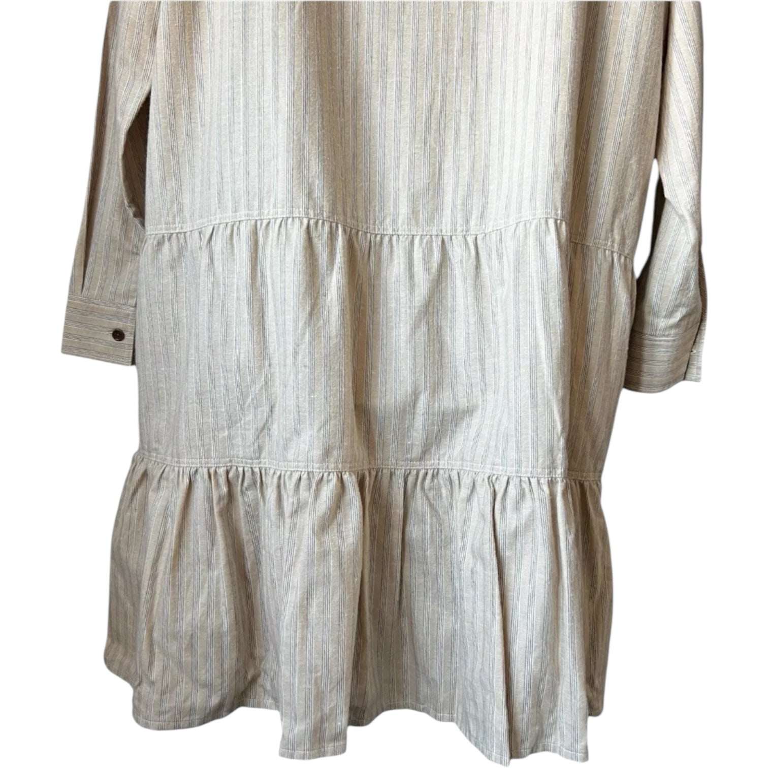 YMC Luna Tiered Linen Blend Shirt Dress – XS/S – pre-loved