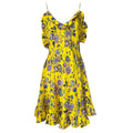 Les Rêveries Floral Silk Ruffle Mini Dress – Liberty Fabric, US2 (UK6) – pre-loved