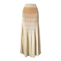 Nicholas Ribbed Knit Gradient Ombre Flare Midi Skirt – XS – pre-loved