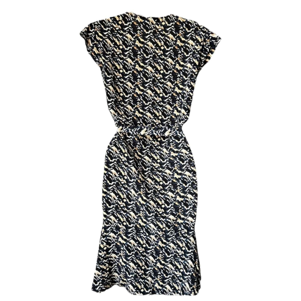Saloni Silk Ruffle Button Mini Dress – UK8 – pre-loved