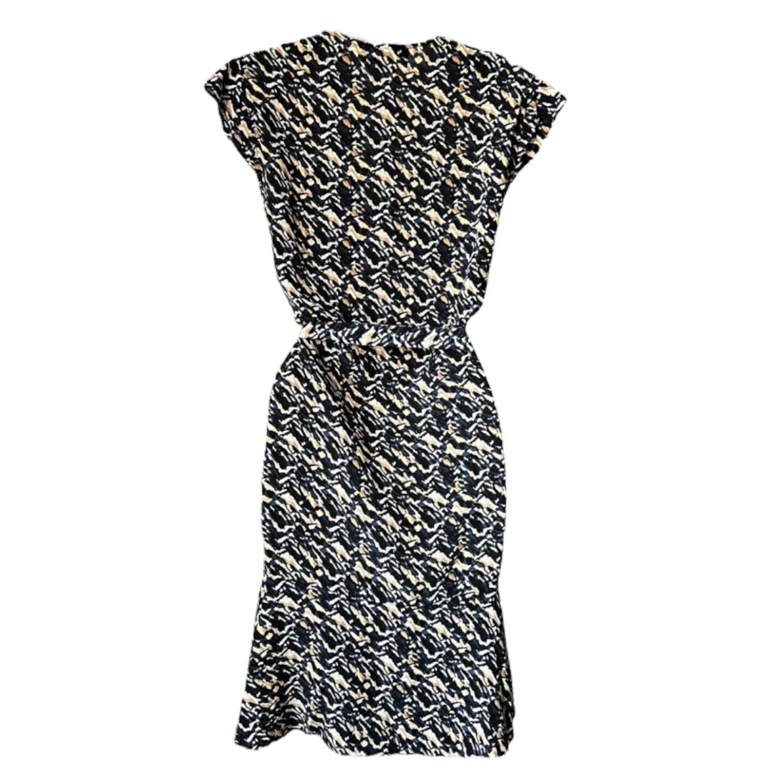 Saloni Silk Ruffle Button Mini Dress – UK8 – pre-loved