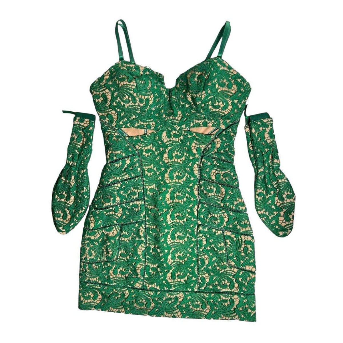 Self-Portrait Guipure Lace Mini Dress – UK 10 – pre-loved
