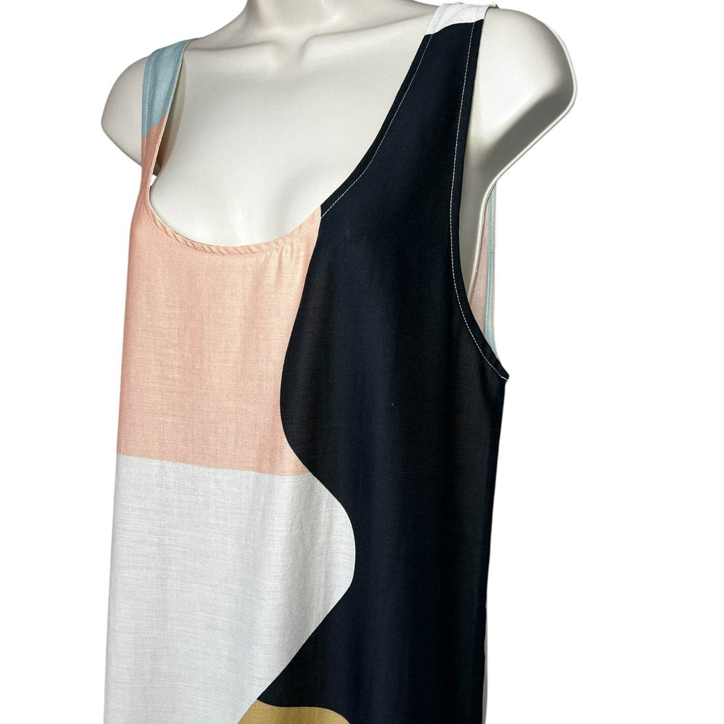 Mara Hoffman Valentina Colorblock Organic Cotton Cover-Up Dress – S – pre-loved
