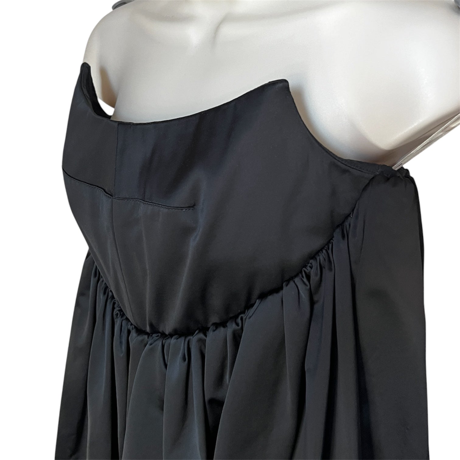 Patou Strapless Satin Bubble Mini Dress – FR38 (UK10)