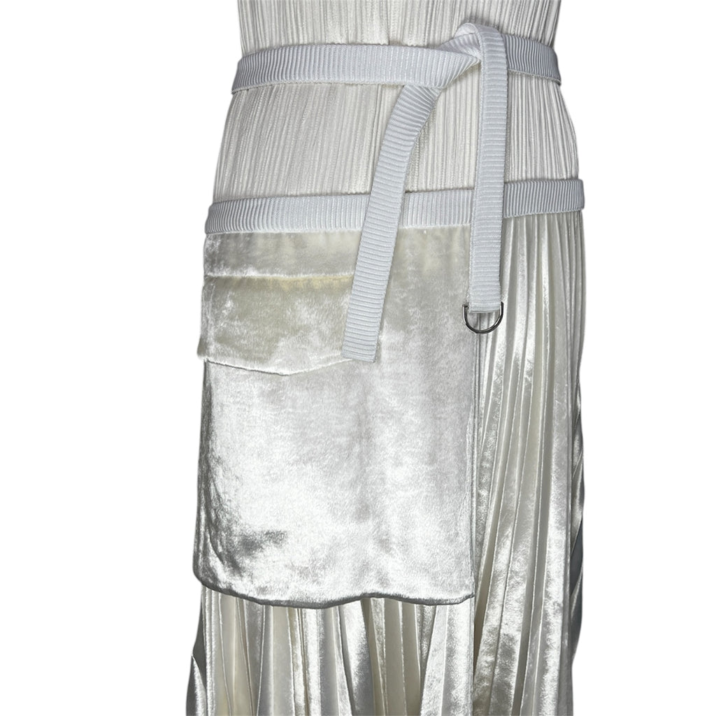 Victoria Beckham Silk Velvet Bustier Midi Dress – UK10 – pre-loved