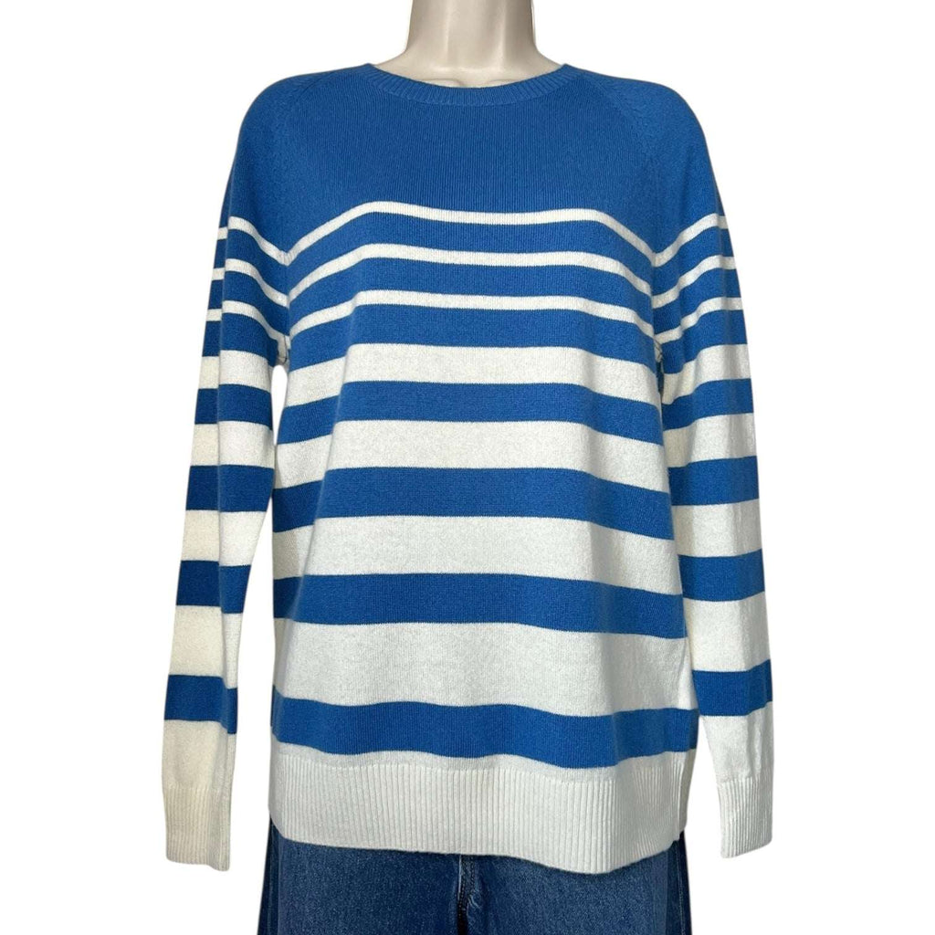 Chinti & Parker Increasing Stripe Wool-Cashmere Sweater – M