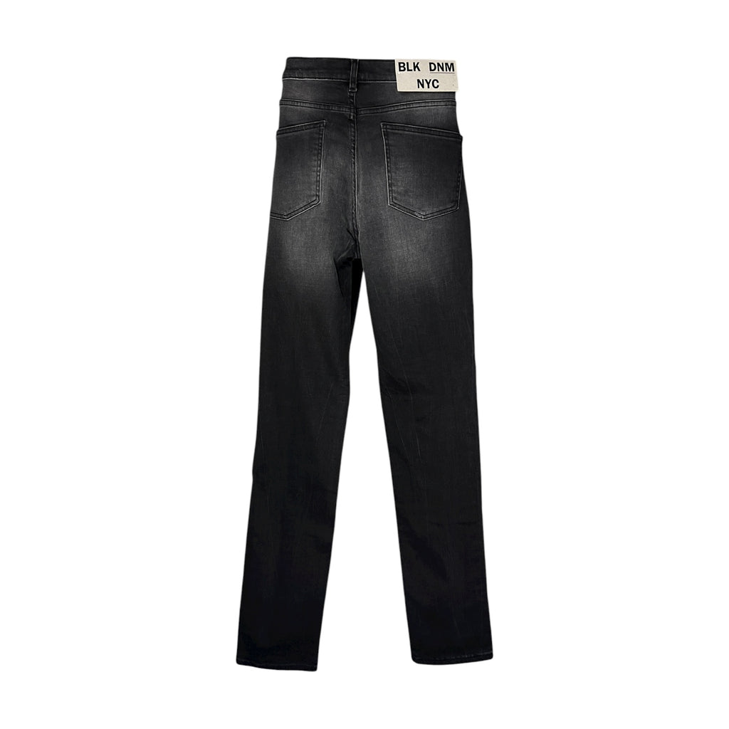 BLK DNM 22 BFPDJ49 Maurice Black Mid-Rise Skinny Jeans – W32 L32