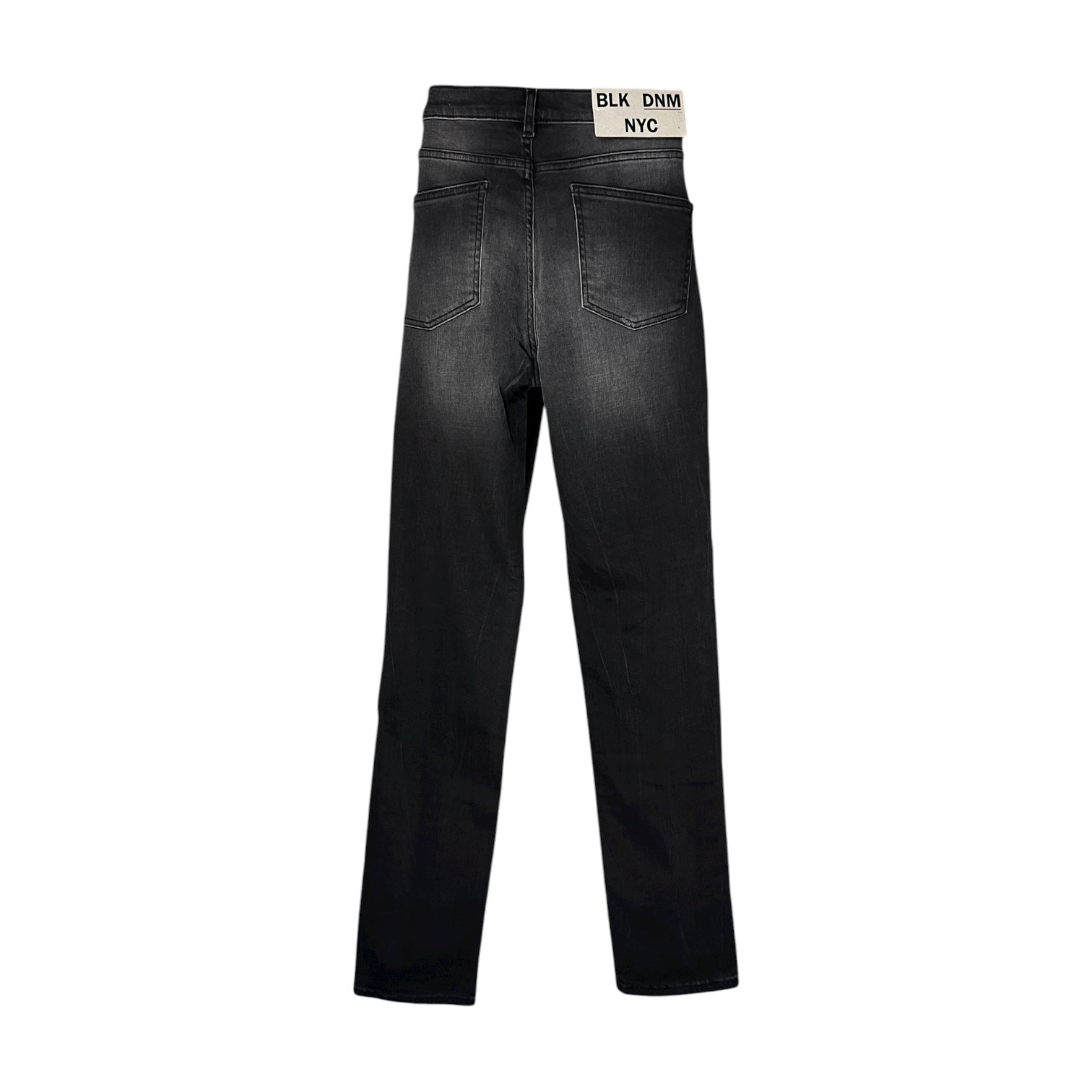 BLK DNM 22 BFPDJ49 Maurice Black Mid-Rise Skinny Jeans – W32 L32