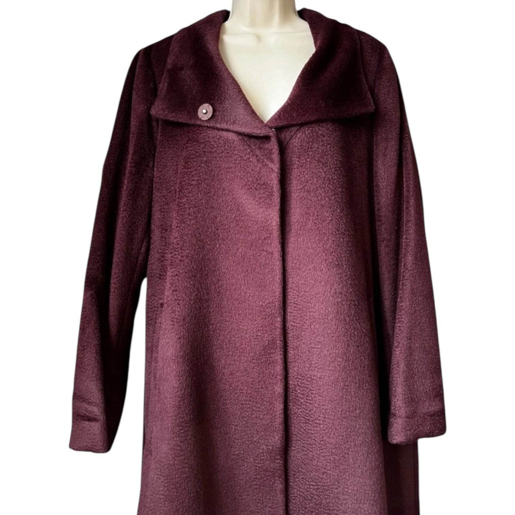 Eileen Fisher Baby Suri Alpaca Wool Sheared Coat – M – pre-loved