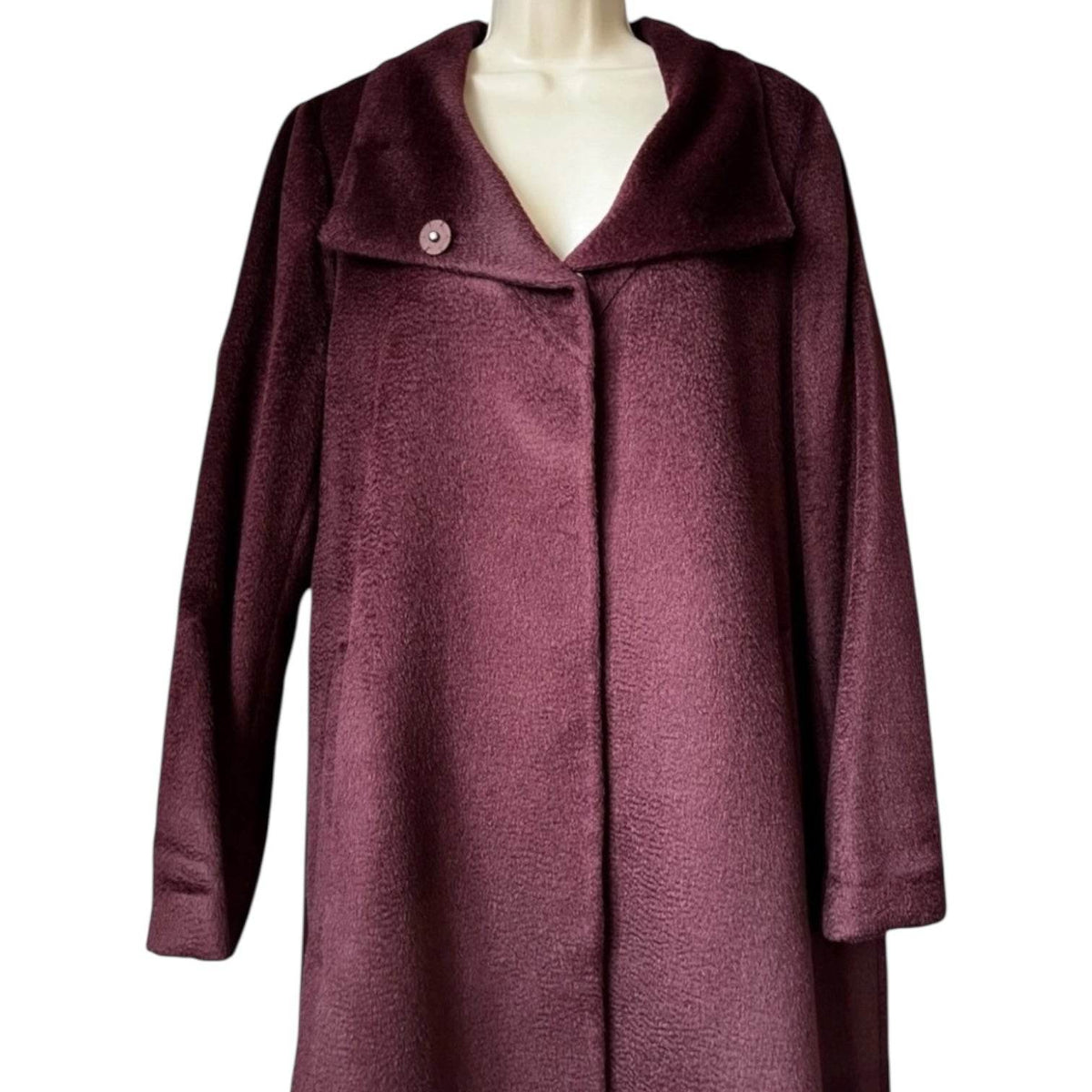 Eileen Fisher Baby Suri Alpaca Wool Sheared Coat – M – pre-loved