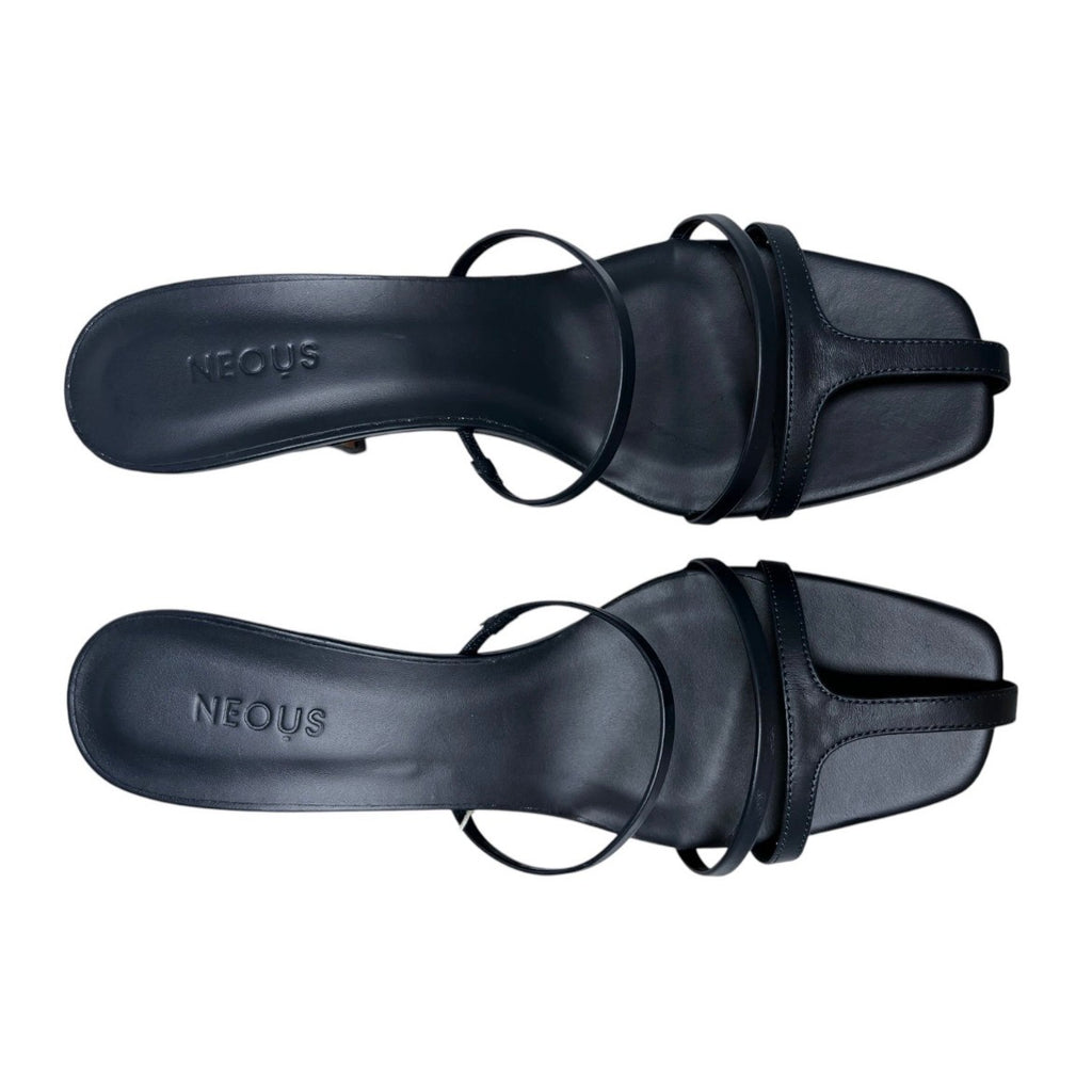 Neous Minimalist Strappy Heeled Sandals – Navy Blue, EU 39