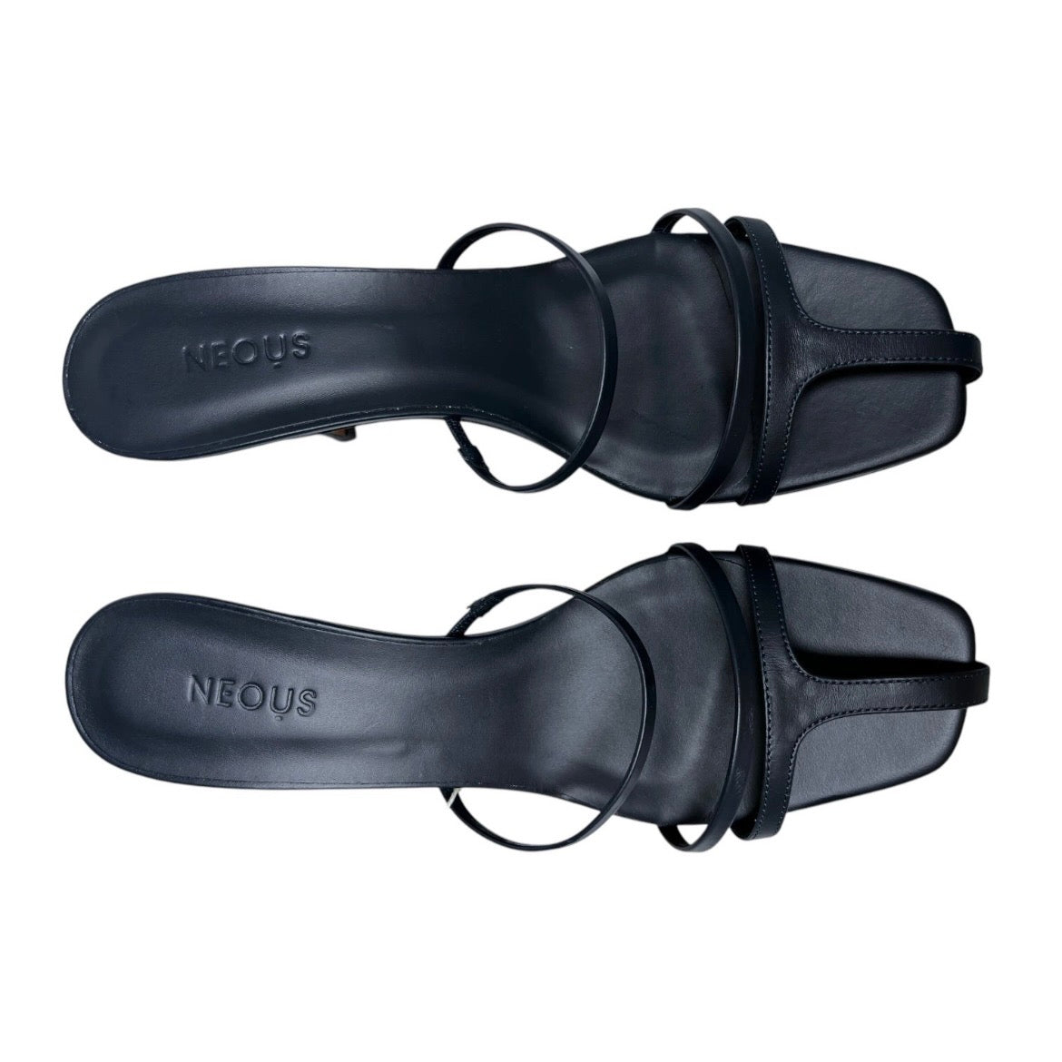 Neous Minimalist Strappy Heeled Sandals – Navy Blue, EU 39