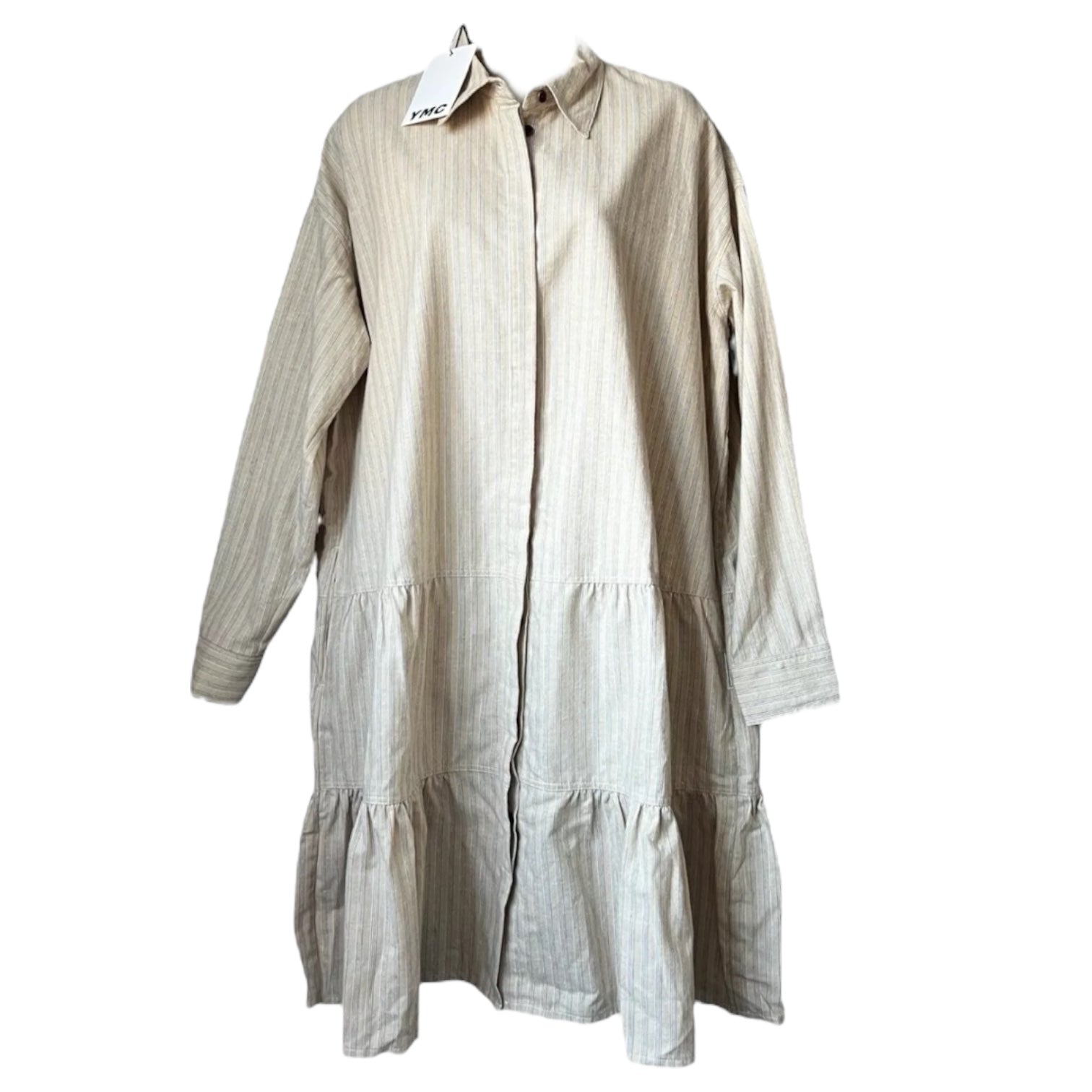 YMC Luna Tiered Linen Blend Shirt Dress – XS/S – pre-loved