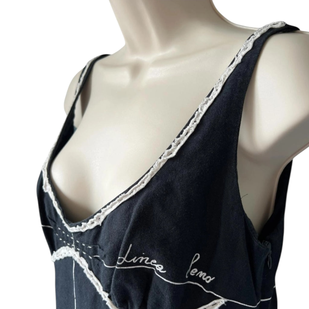 Vintage Moschino Sloper Linen Dress – IT44 (UK12) – pre-loved